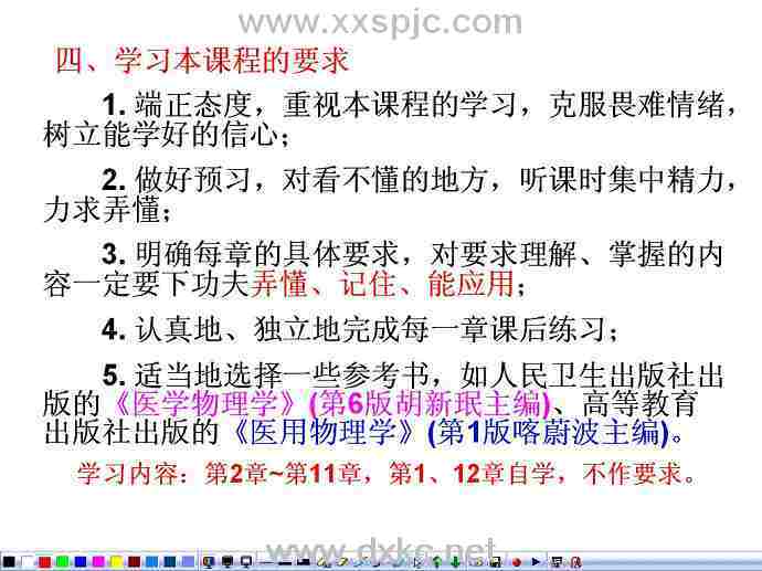 医学物理学视频教程 26讲 武汉大学